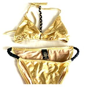 Gold bikini